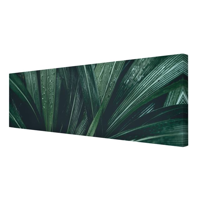 Print on canvas - Green Palm Leaves