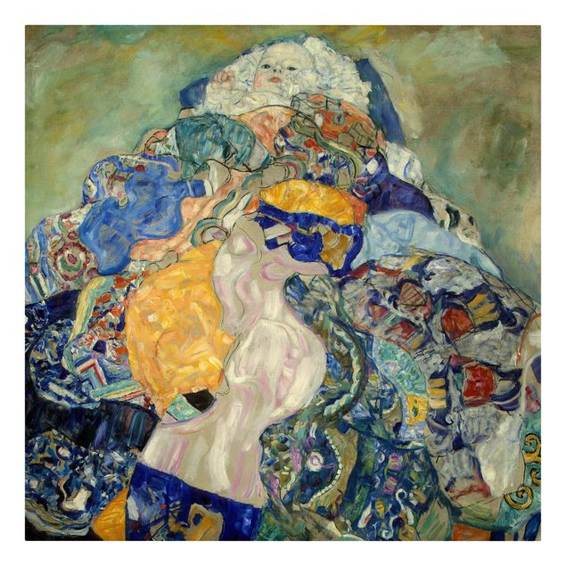 Print on canvas - Gustav Klimt - Baby (cradle)