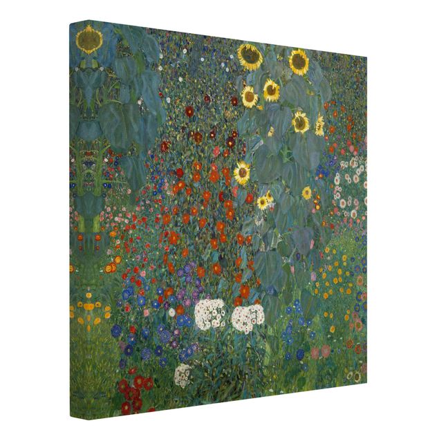 Print on canvas - Gustav Klimt - Garden Sunflowers