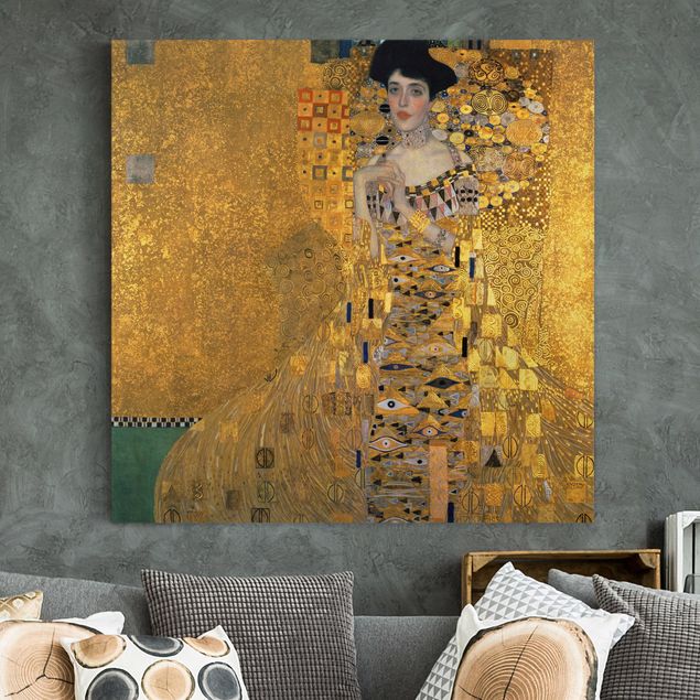 Print on canvas - Gustav Klimt - Portrait Of Adele Bloch-Bauer I