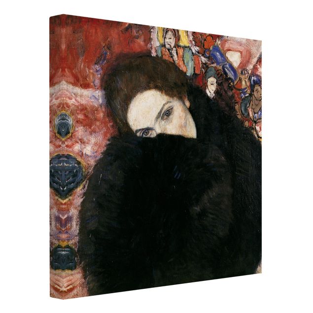 Print on canvas - Gustav Klimt - Lady With A Muff