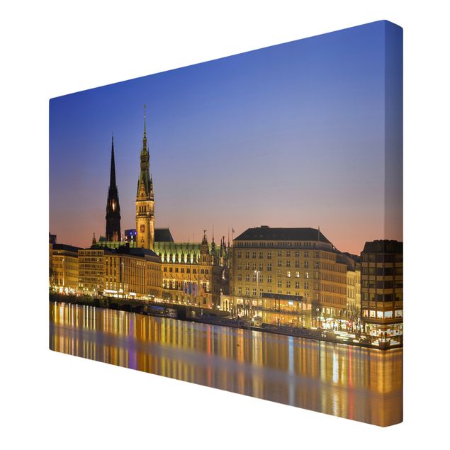 Print on canvas - Hamburg Panorama