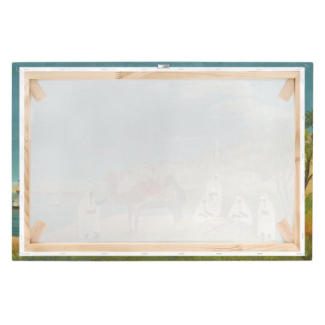 Canvas print - Bird's eye view of beach and sea - Portrait format1:2