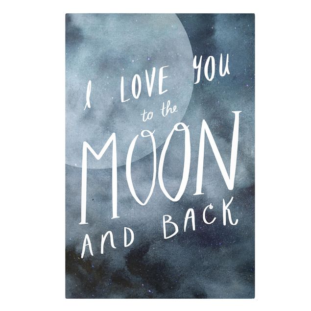 Print on canvas - Heavenly Love - Moon
