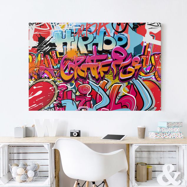 Print on canvas - Hip Hop Graffiti