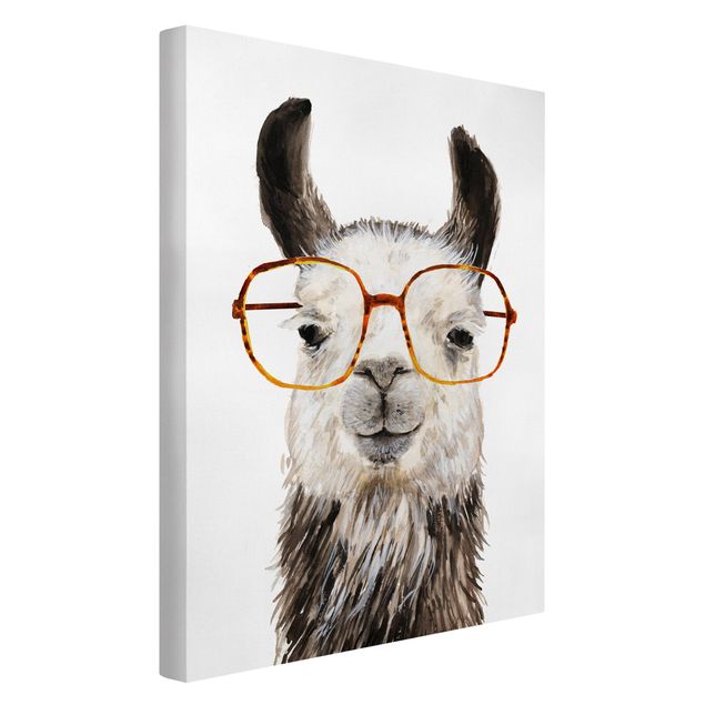 Print on canvas - Hip Lama With Glasses IV