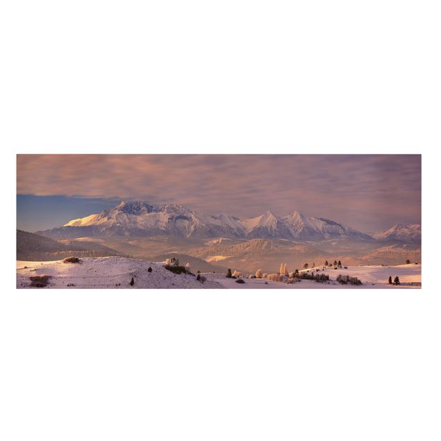 Print on canvas - High Tatra In The Morning