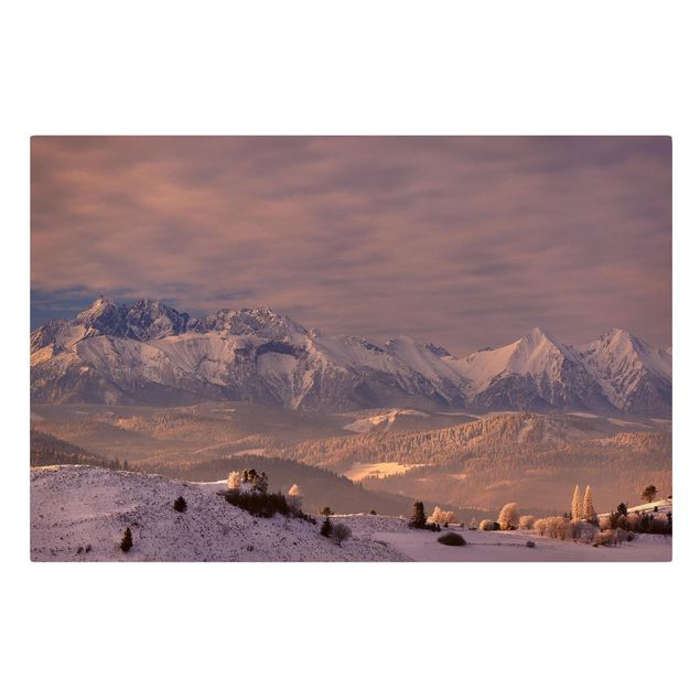 Print on canvas - High Tatra In The Morning