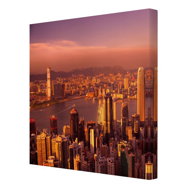 Print on canvas - Hong Kong Sunset