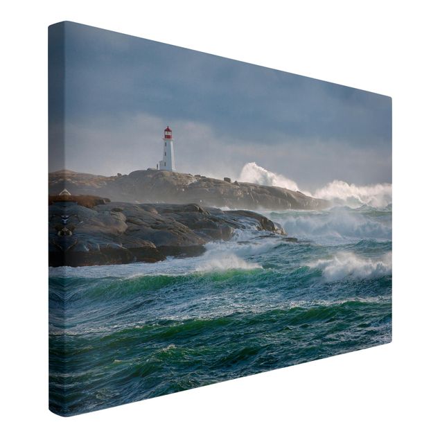 Print on canvas - In The Protection Of The Lighthouse