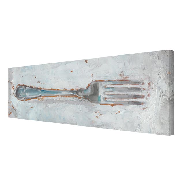 Print on canvas - Impressionistic Cutlery - Fork