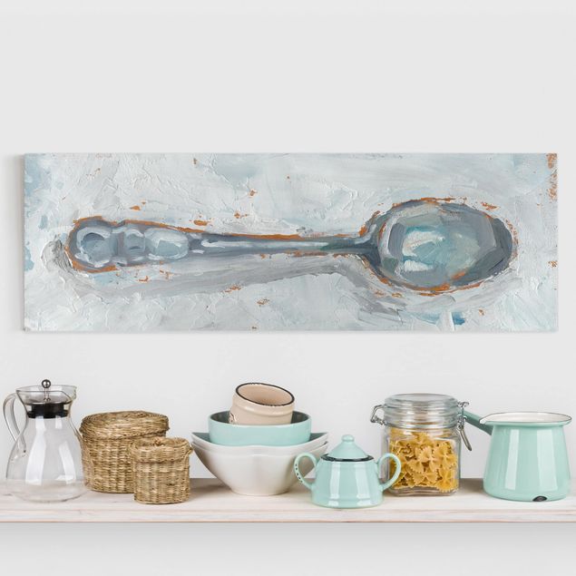 Print on canvas - Impressionistic Cutlery - Spoon