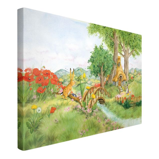 Print on canvas - Josi Bunny - On The Meadow