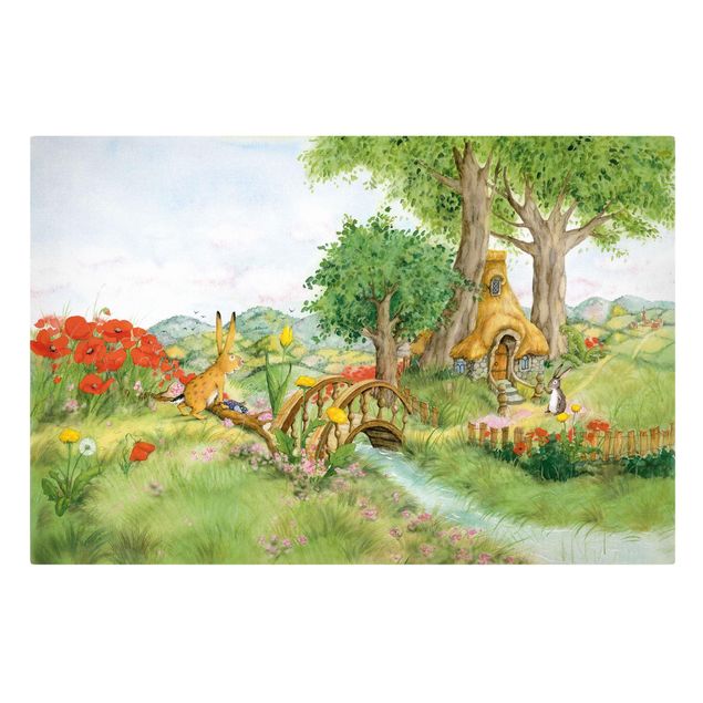 Print on canvas - Josi Bunny - On The Meadow
