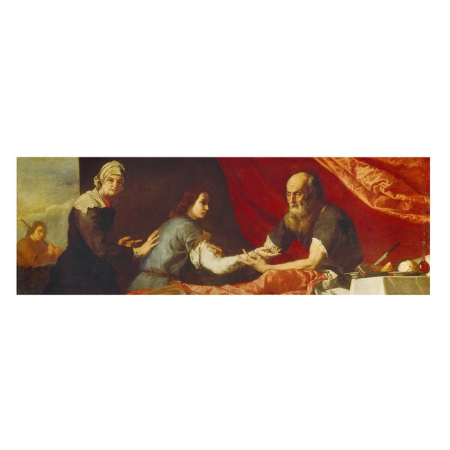 Print on canvas - Jusepe De Ribera - Isaac Blessing Jacob