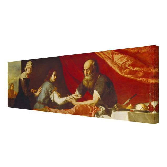 Print on canvas - Jusepe De Ribera - Isaac Blessing Jacob