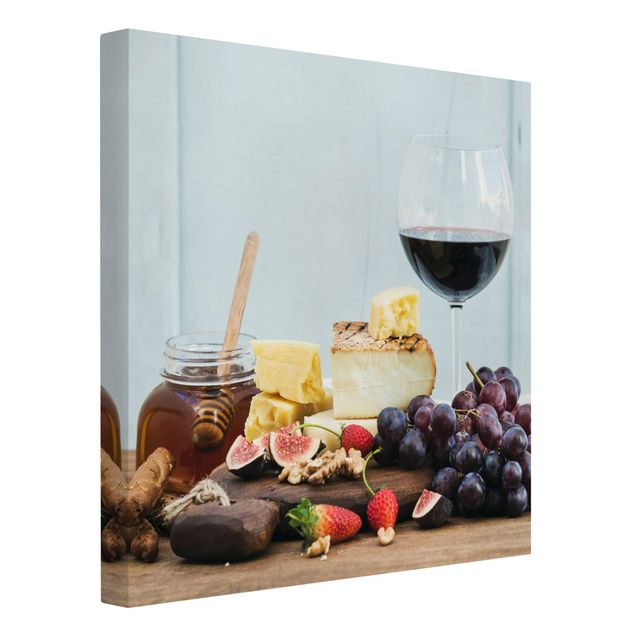 Print on canvas - Cheese And Wine