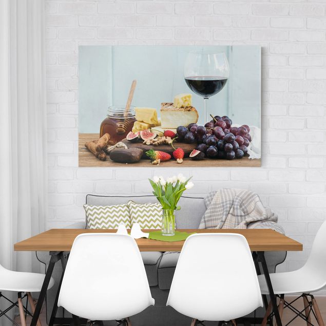 Print on canvas - Cheese And Wine