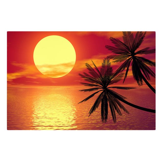 Print on canvas - Caribbean sunset