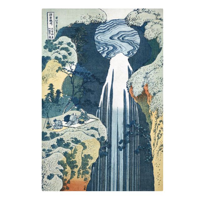 Print on canvas - Katsushika Hokusai - The Waterfall of Amida behind the Kiso Road
