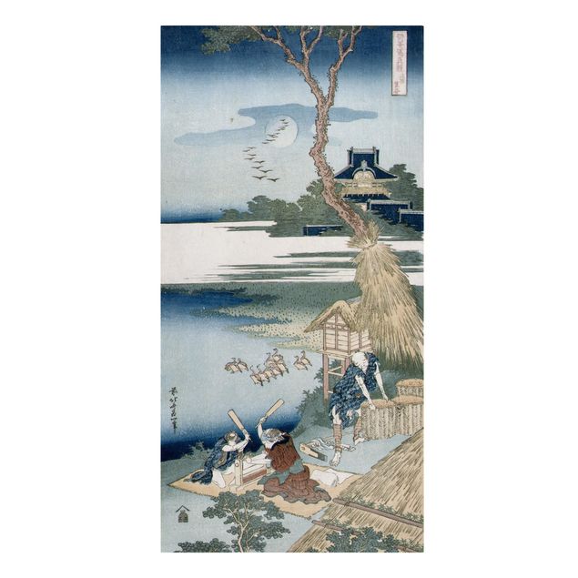 Print on canvas - Katsushika Hokusai - A Peasant Crossing A Bridge