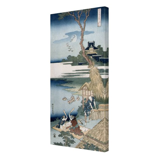 Print on canvas - Katsushika Hokusai - A Peasant Crossing A Bridge