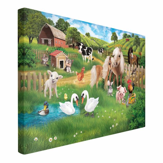Print on canvas - Animal Club International - The Animals On The Farm
