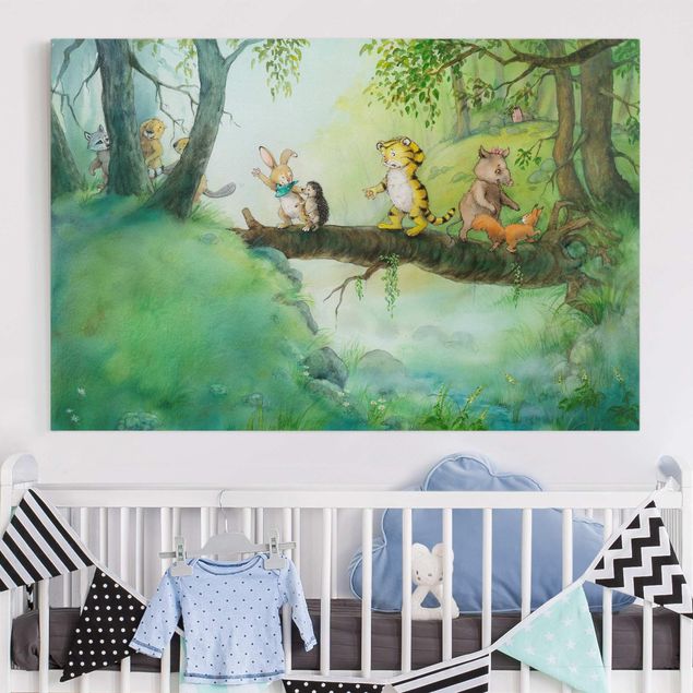 Print on canvas - Little Tiger - Tree Bridge