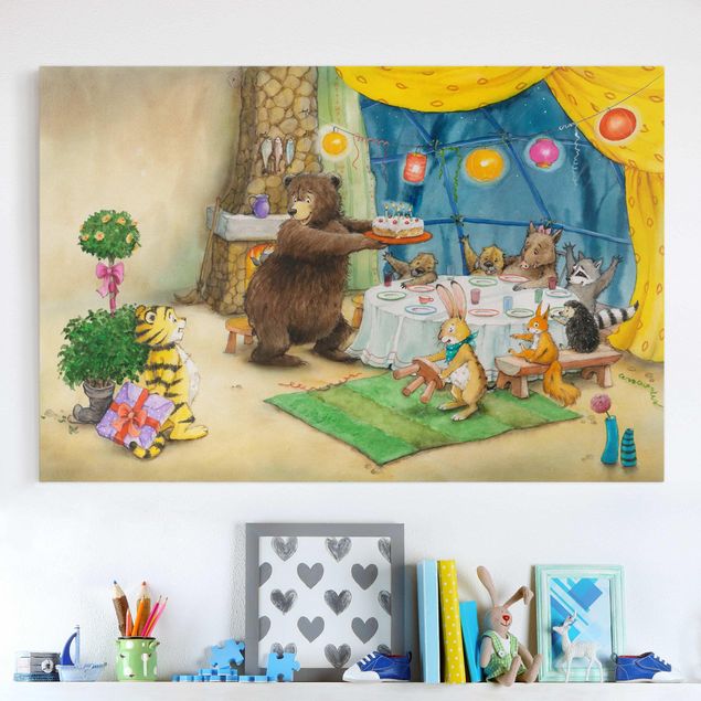Print on canvas - Little Tiger - Birthday Party