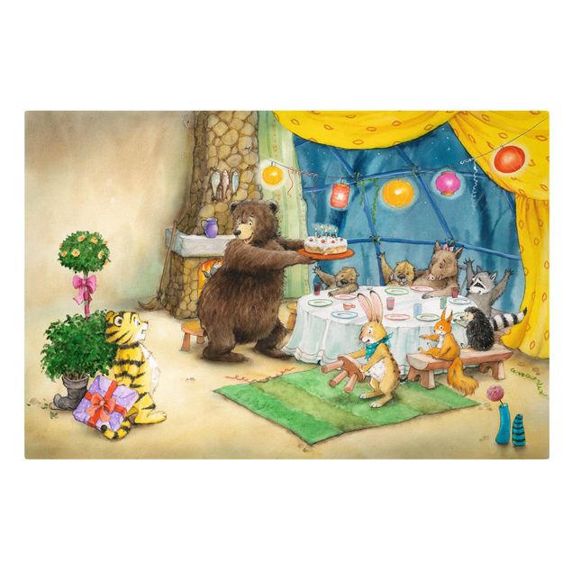 Print on canvas - Little Tiger - Birthday Party