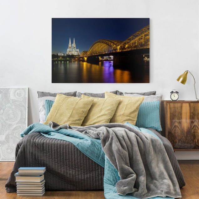 Print on canvas - Cologne At Night