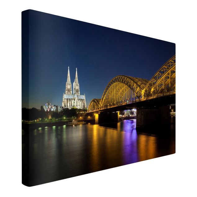 Print on canvas - Cologne At Night