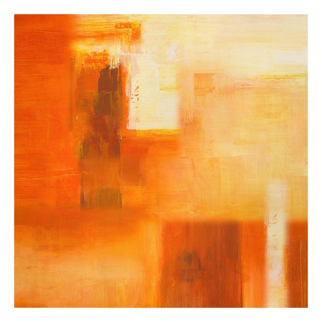 Print on canvas - Composition In Orange And Brown 02