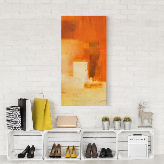 Print on canvas - Composition In Orange And Brown 03