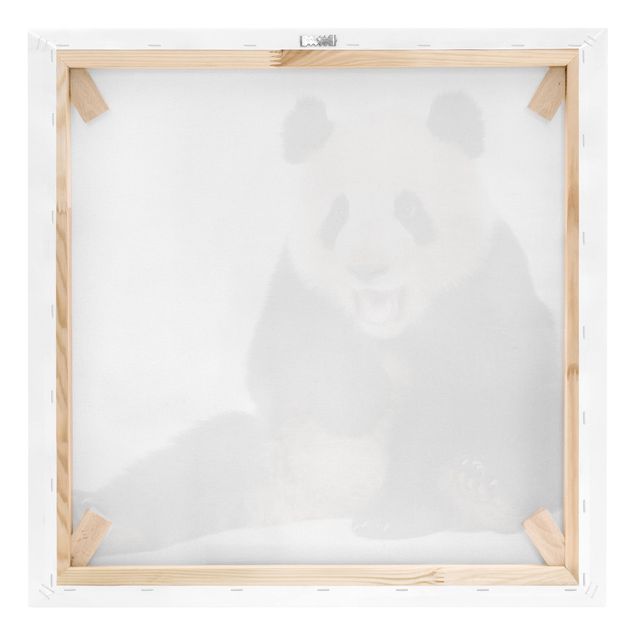 Print on canvas - Laughing Panda