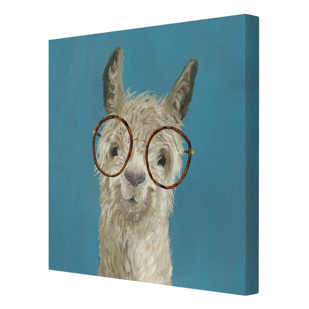 Print on canvas - Lama With Glasses I