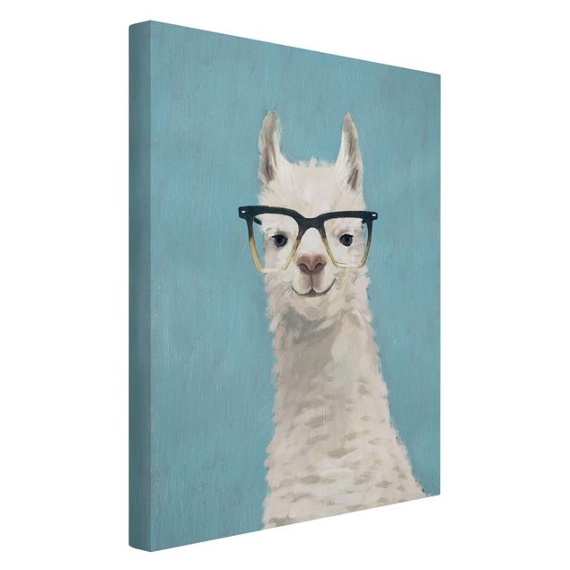 Print on canvas - Lama With Glasses IV