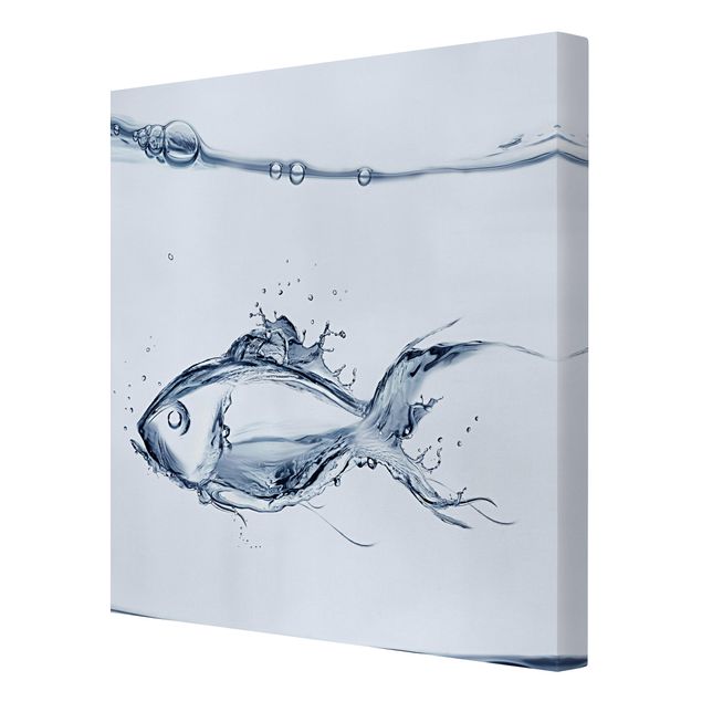 Print on canvas - Liquid Silver Fish