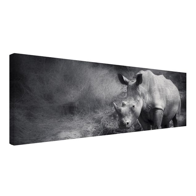 Print on canvas - Lonesome Rhinoceros