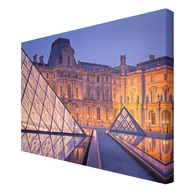 Print on canvas - Louvre Paris At Night