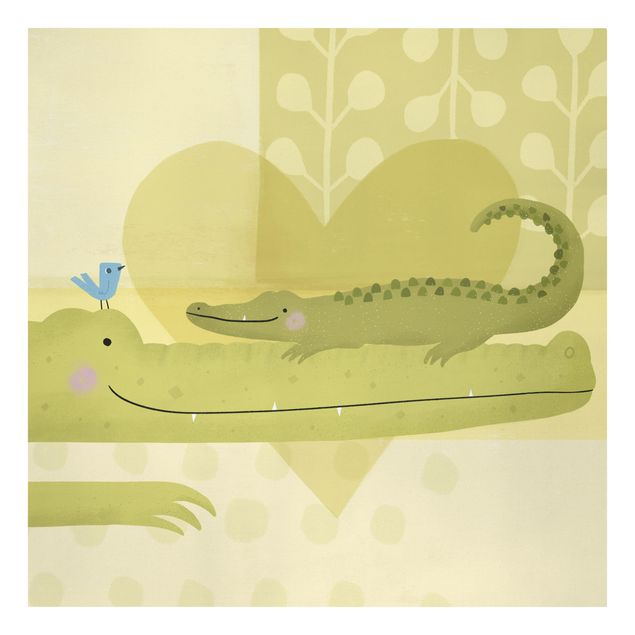 Print on canvas - Mum And I - Crocodiles