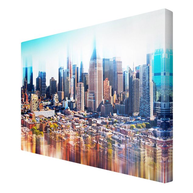 Print on canvas - Manhattan Skyline Urban Stretch