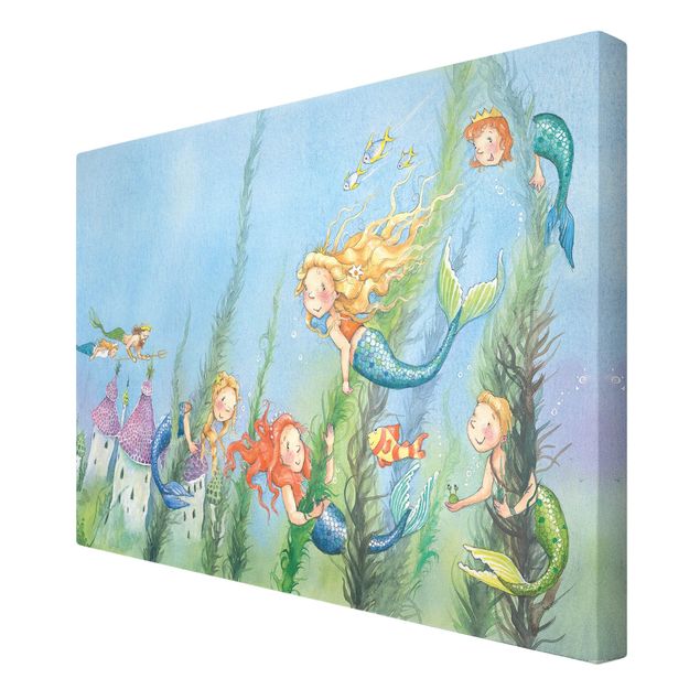 Print on canvas - Matilda, the mermaid princess