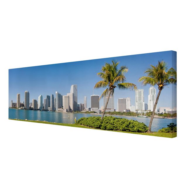 Print on canvas - Miami Beach Skyline