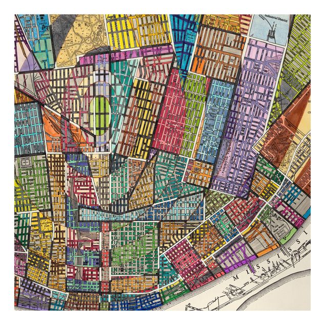 Print on canvas - Modern Map Of St. Louis