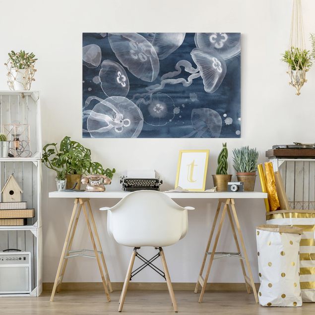 Print on canvas - Moon Jellyfish I