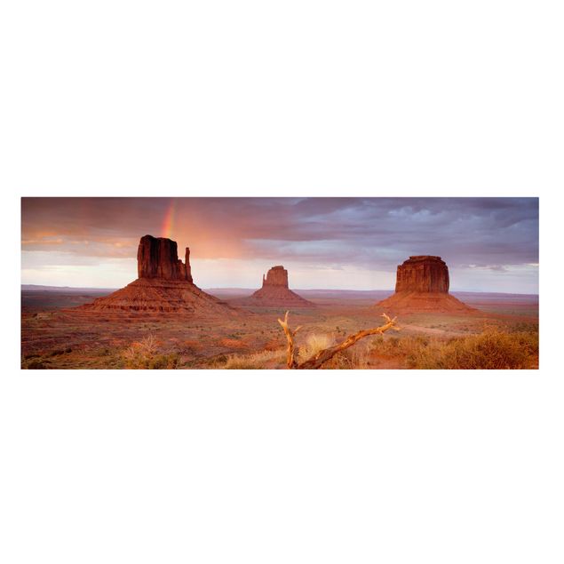Print on canvas - Monument Valley At Sunset