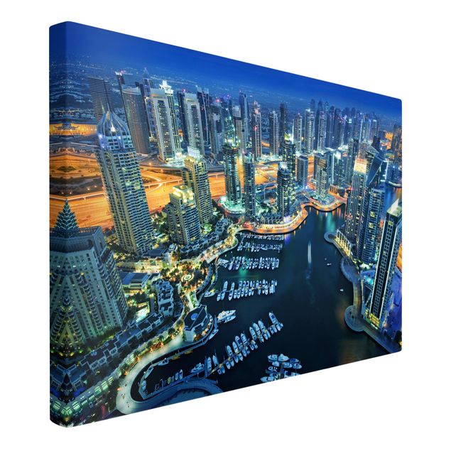 Print on canvas - Dubai Marina At Night