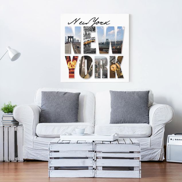 Print on canvas - New York Impressions