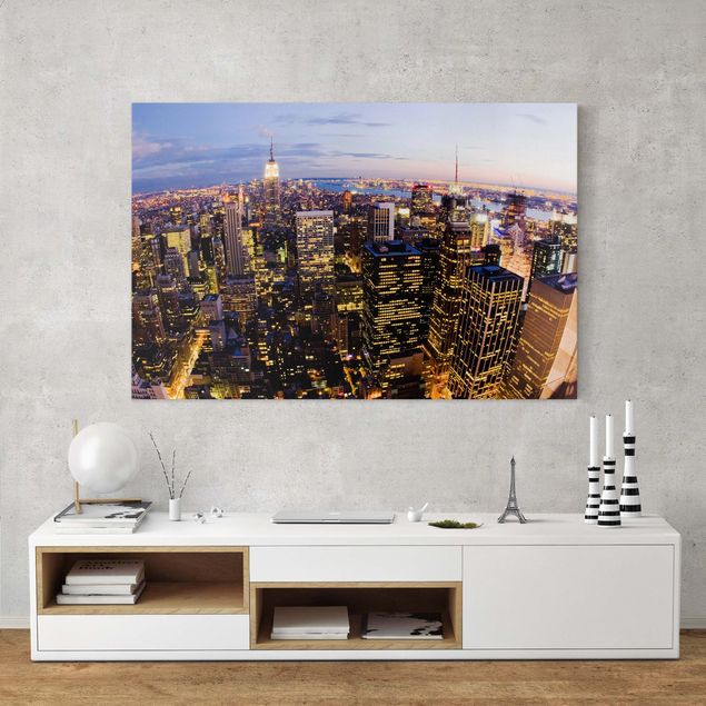 Print on canvas - New York Skyline At Night